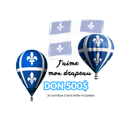 J'offre un don en argent pour faire Briller le Québec
