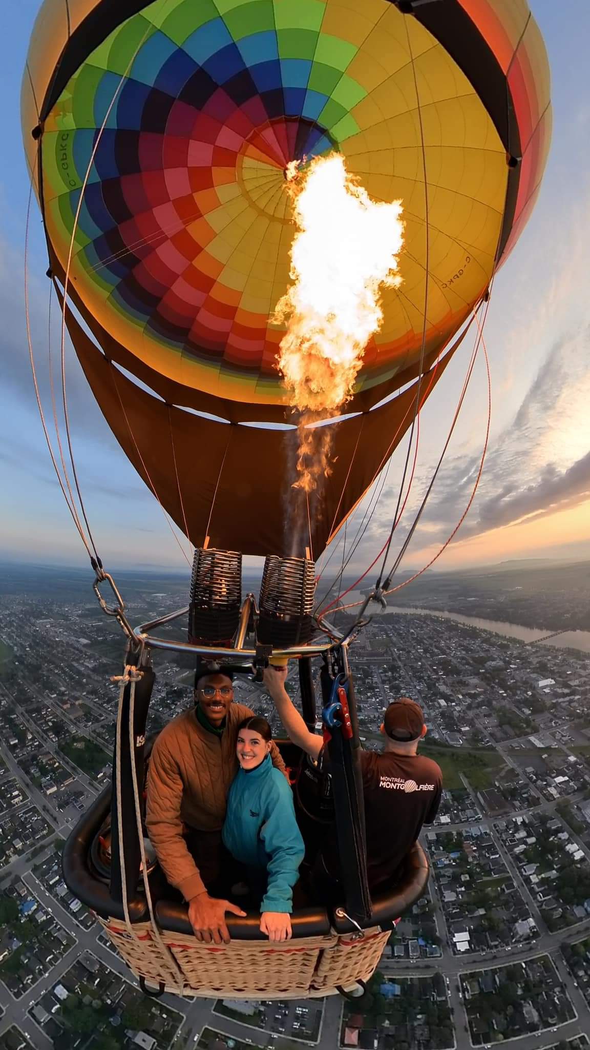 Envolée privée en montgolfière avec Montréal Montgolfière